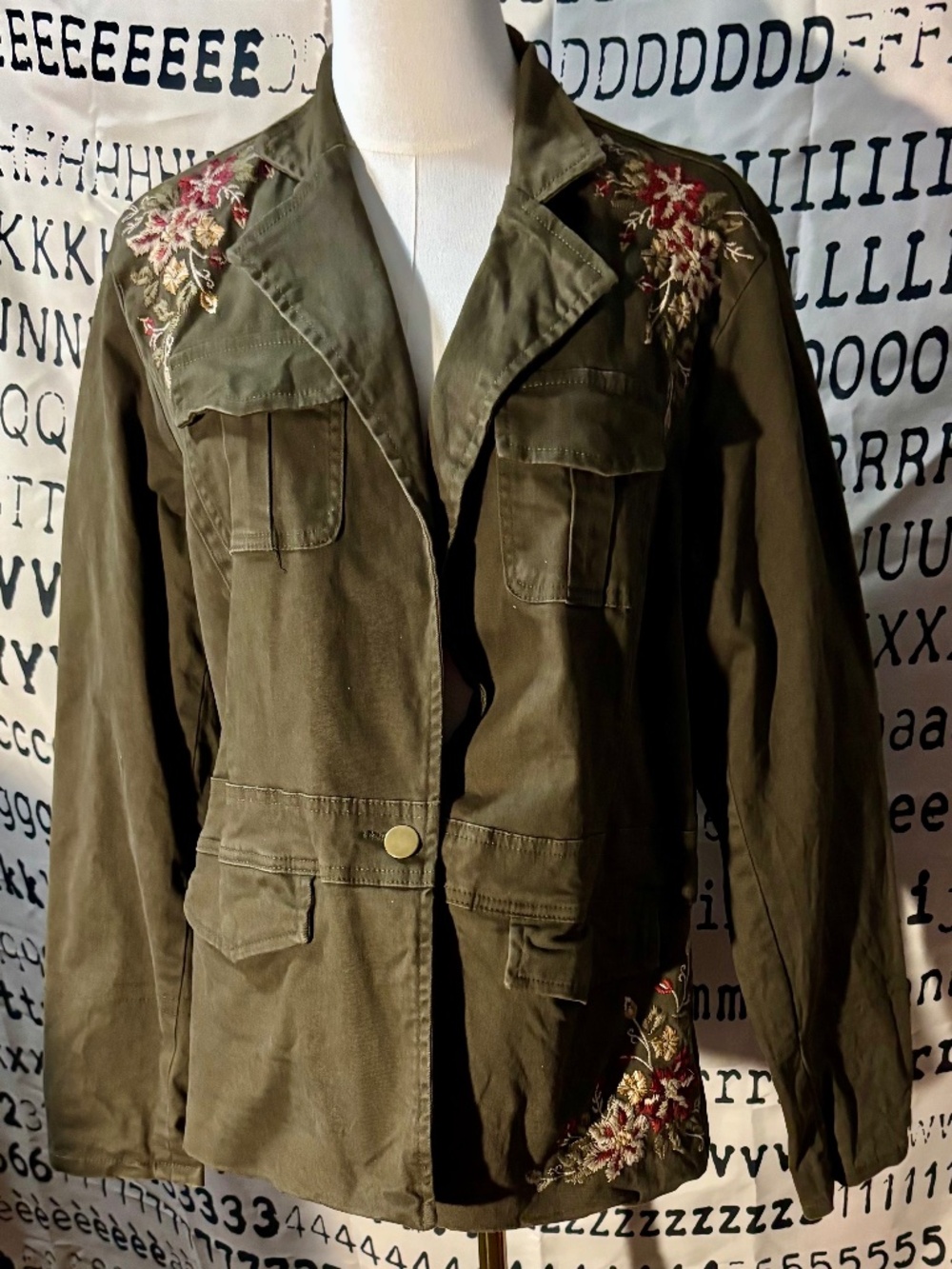 Olive green Military Style Reba jacket